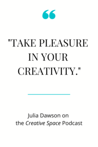 quote about taking pleasure in art